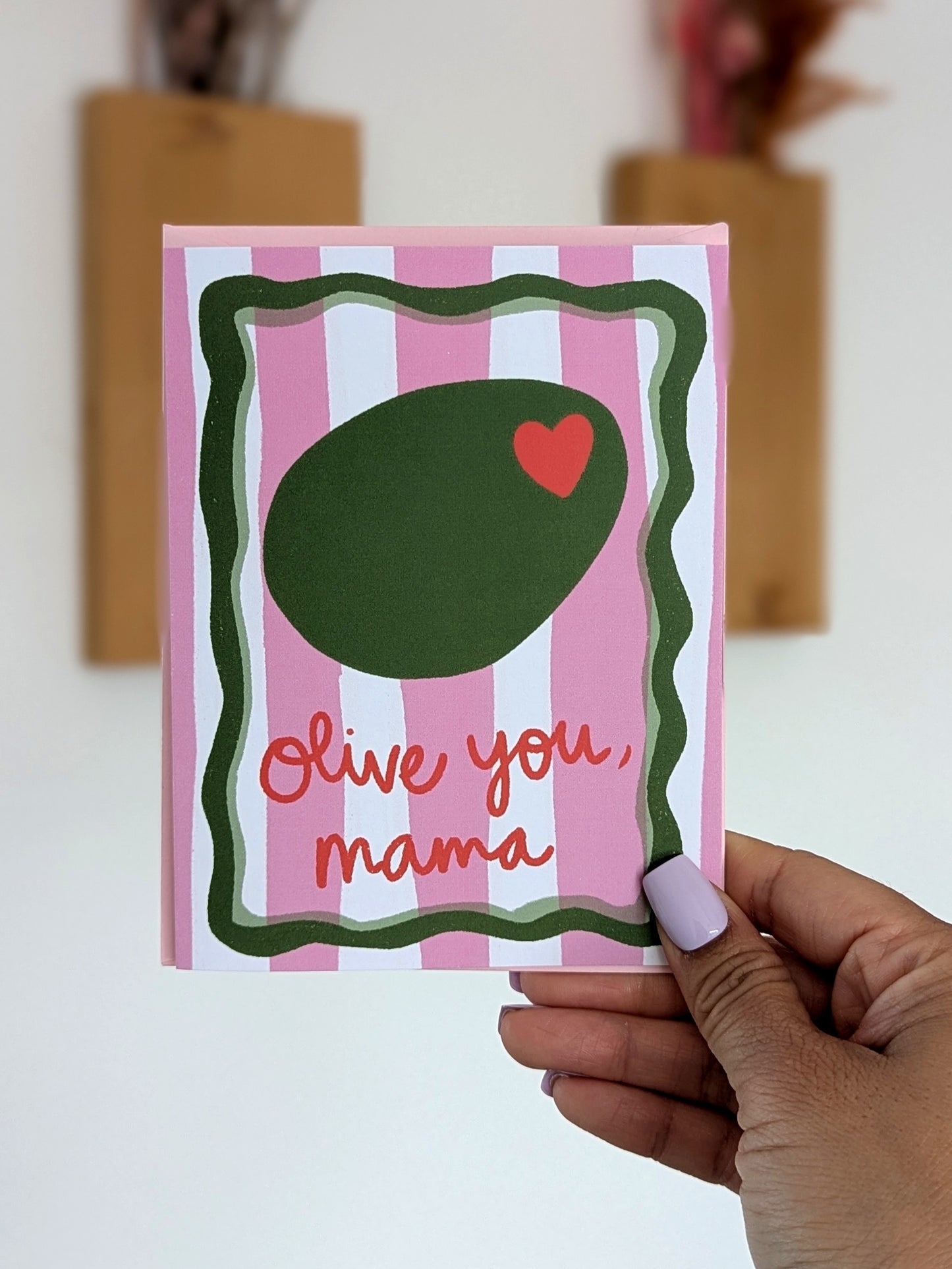 Olive You Mama Greeting Card