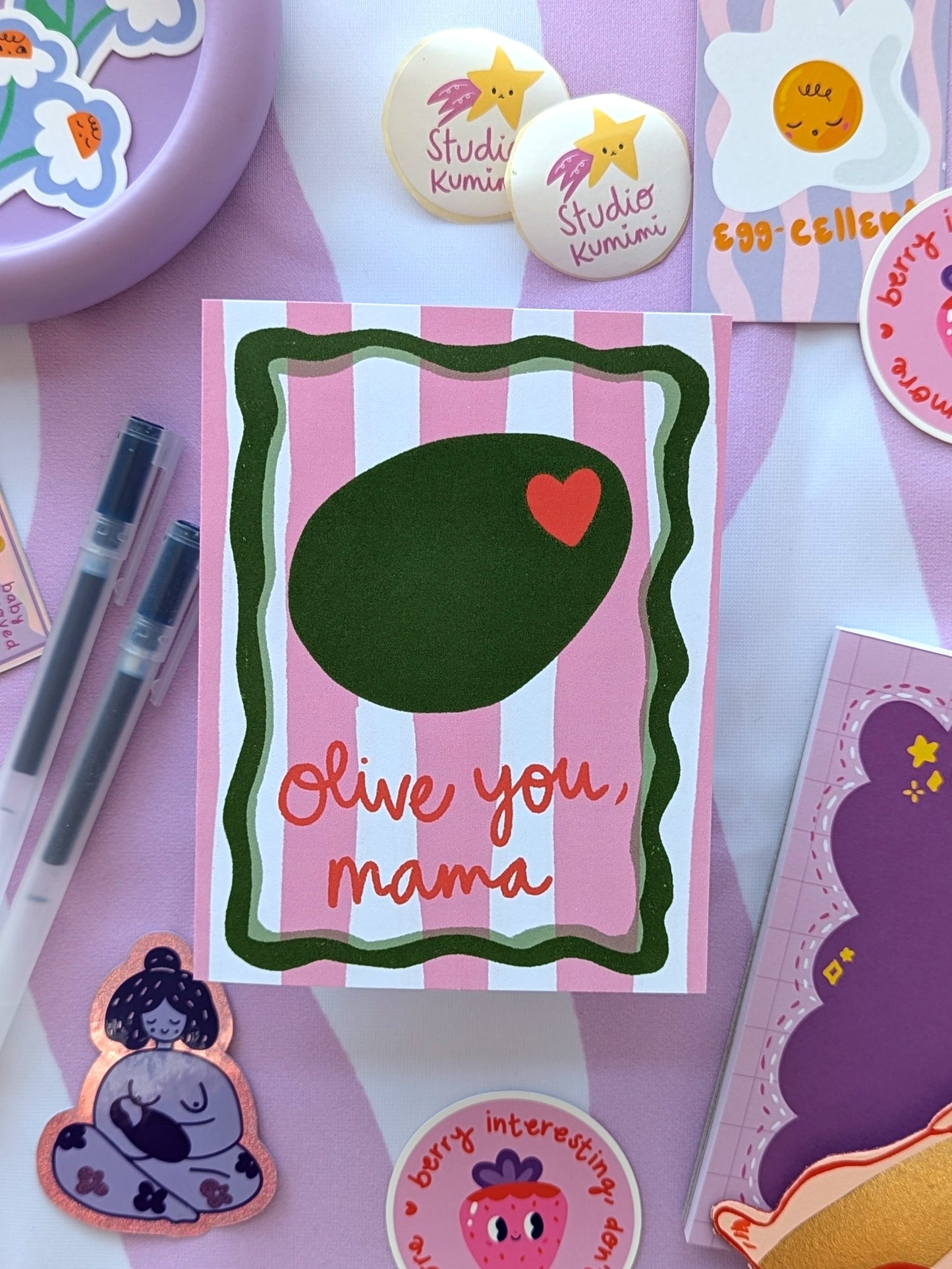 Olive You Mama Greeting Card