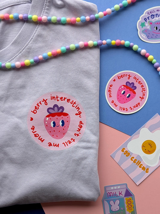 Berry Interesting Don't Tell Me More Bügelbild