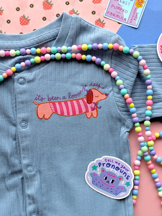 It's Been A Looong Day Bügelbild