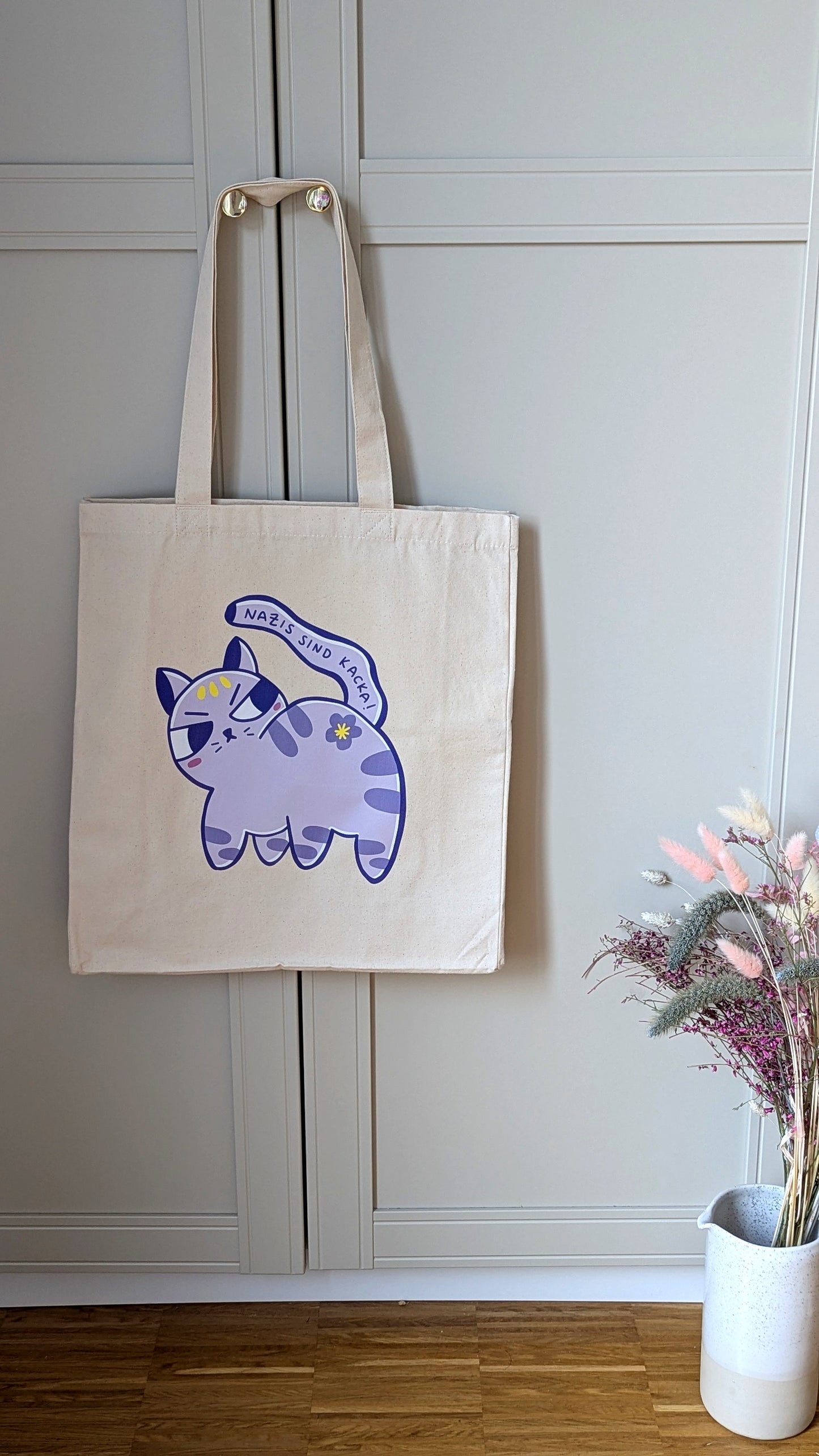 Nazis Sind Kacka Canvas Tote Bag