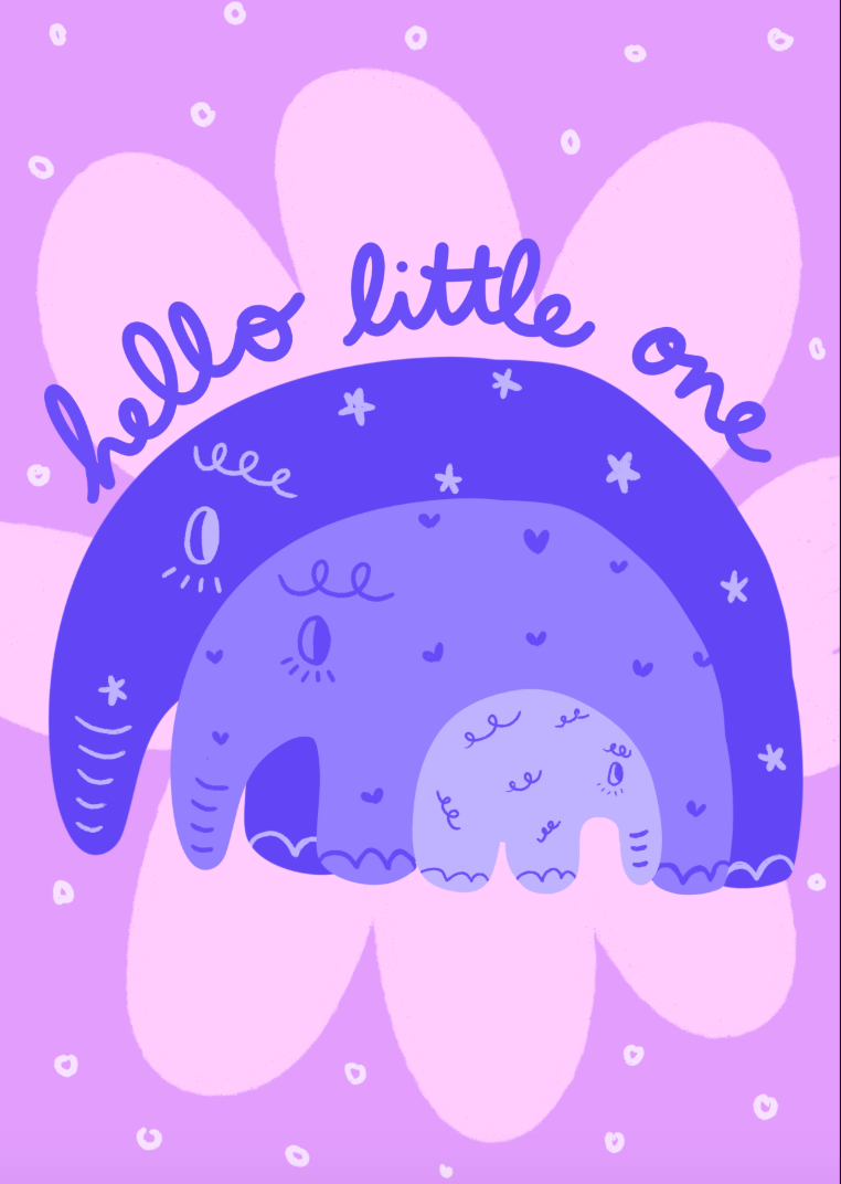 Hello Little One Postcard