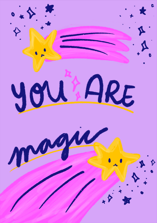 You Are Magic Postcard