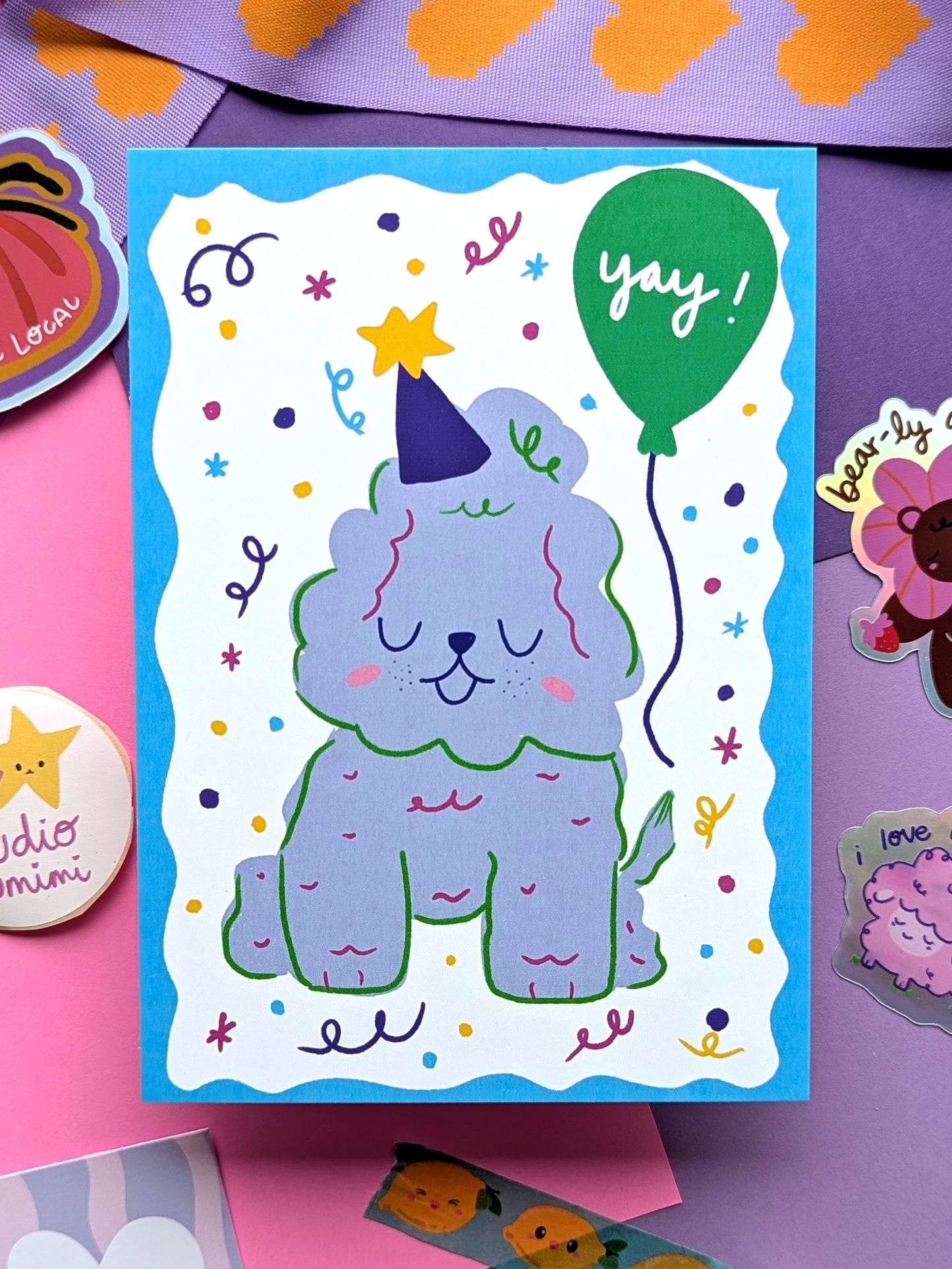Happy Birthday Dog Postcard