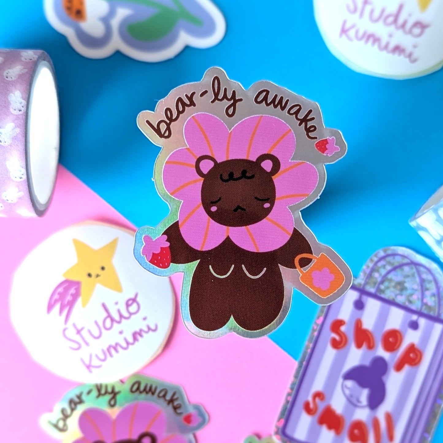 Bear-ly Awake Sticker