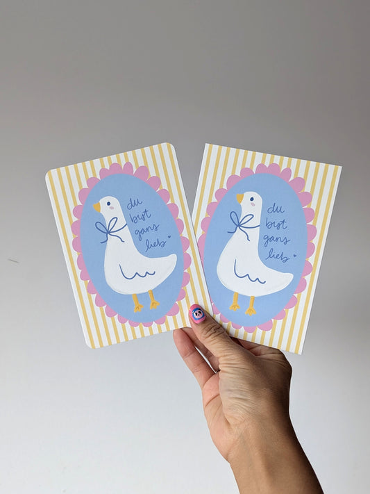 Du Bist Gans Lieb Postcard