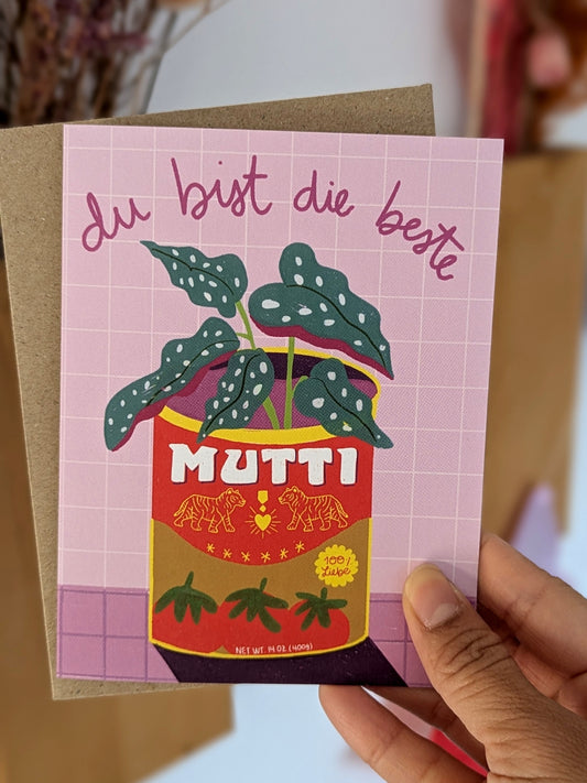 Du Bist Die Beste Mutti Greeting card