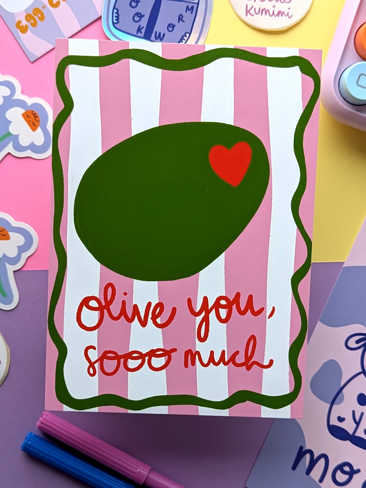 Olive You Sooo Much Postcard