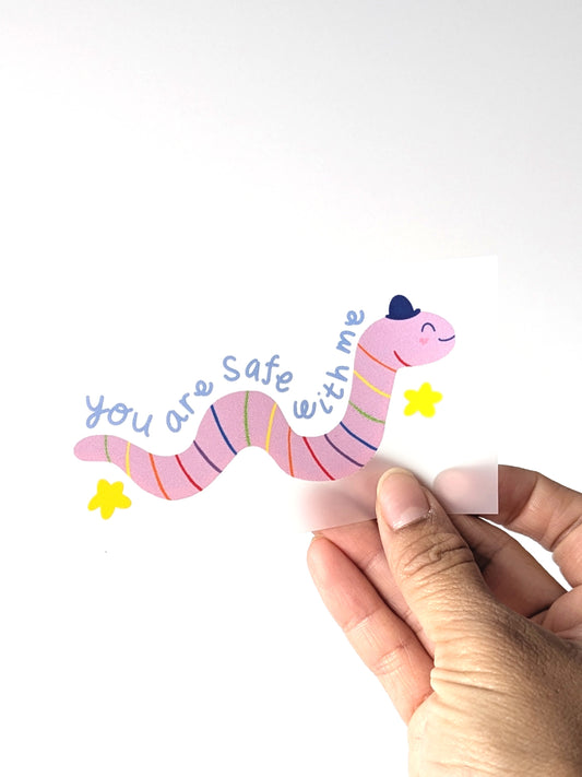 You Are Safe With Me Iron-on transfer