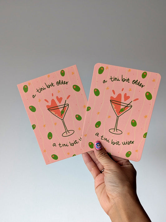 Tini Bit Older, Tini Bit Wiser Postcard