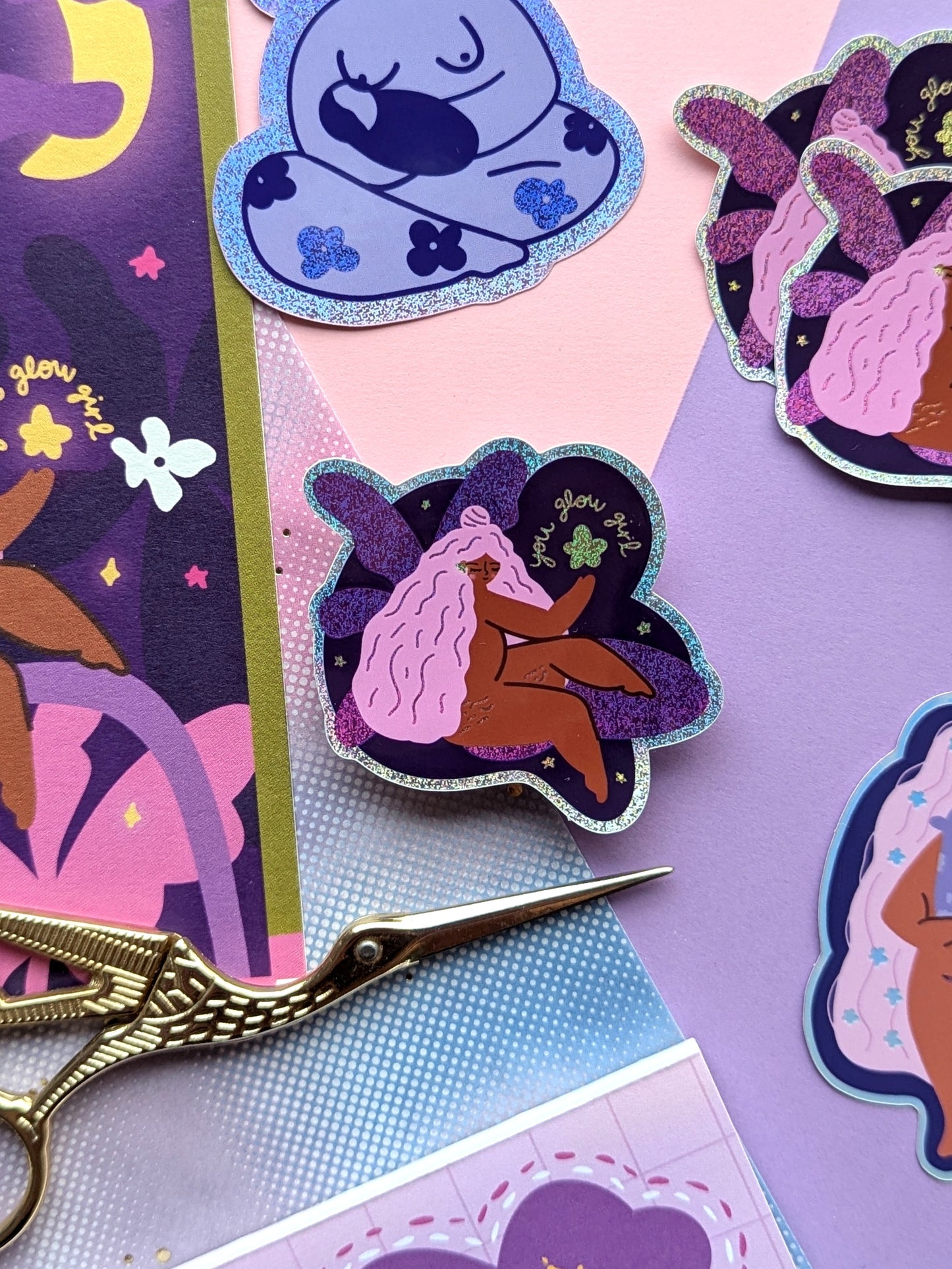 You Glow Girl Sticker