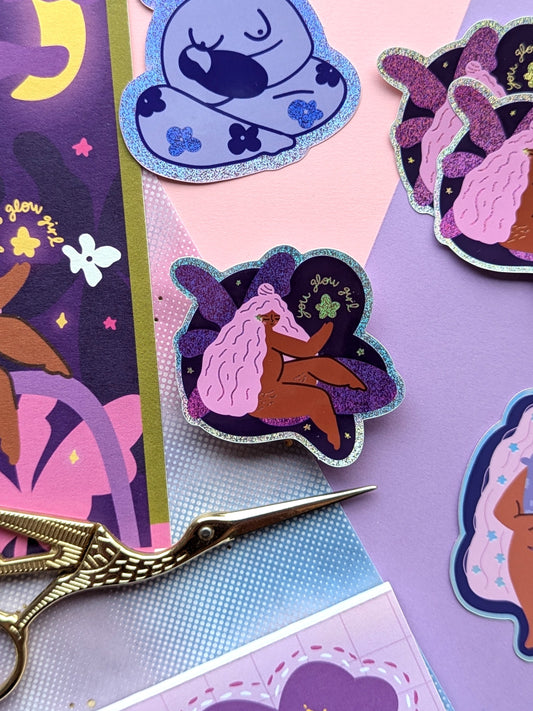 You Glow Girl Sticker