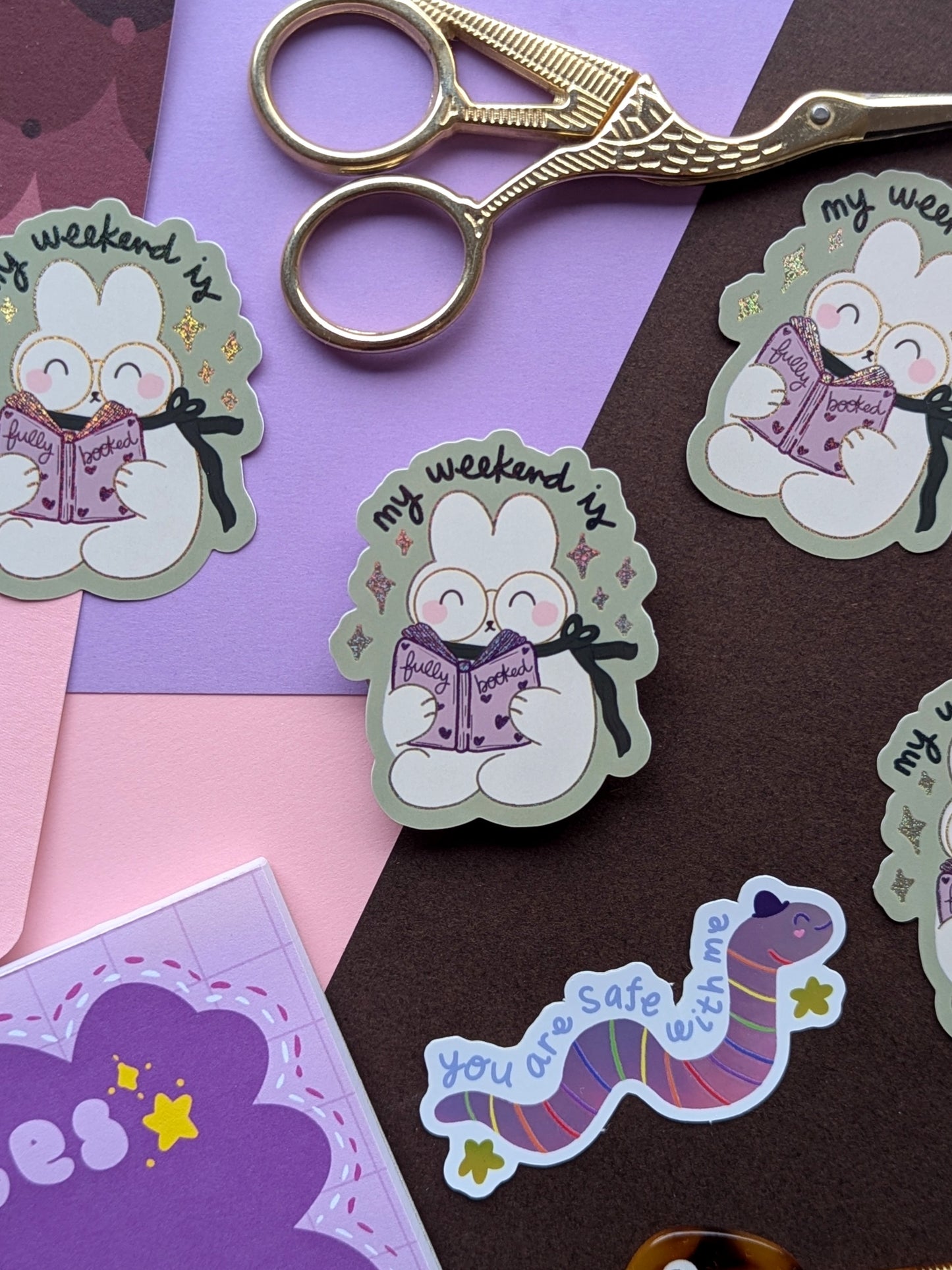 My Weekend is Fully Booked Sticker