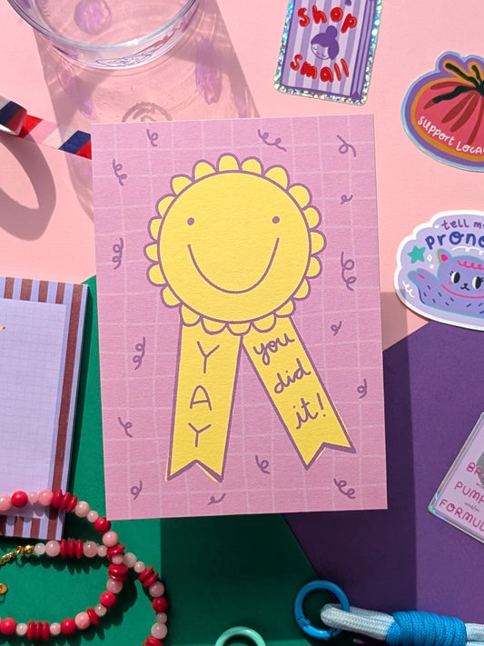 Yay! You Did it Postcard
