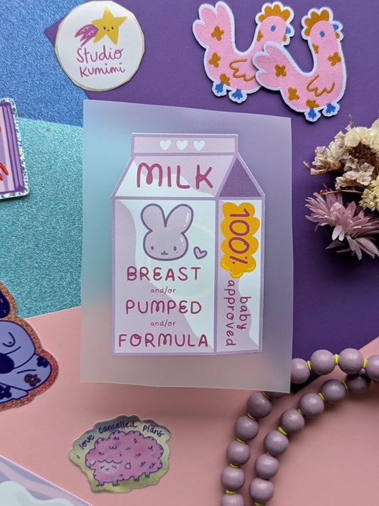 Milk Bügelbild