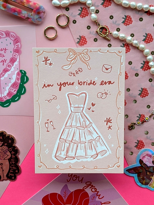 In Your Bride Era Postcard