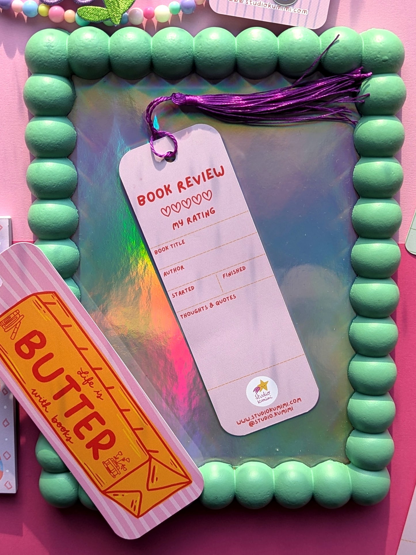 Life is Butter With Books Bookmark