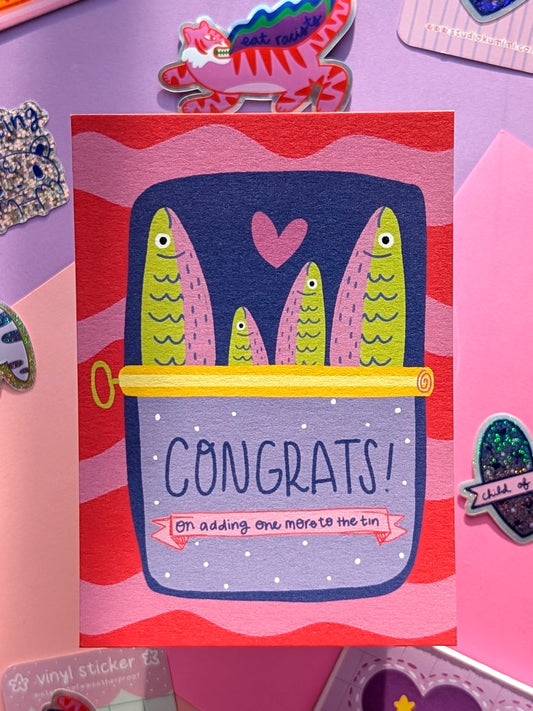 Congrats on Adding One More to the Tin Postcard