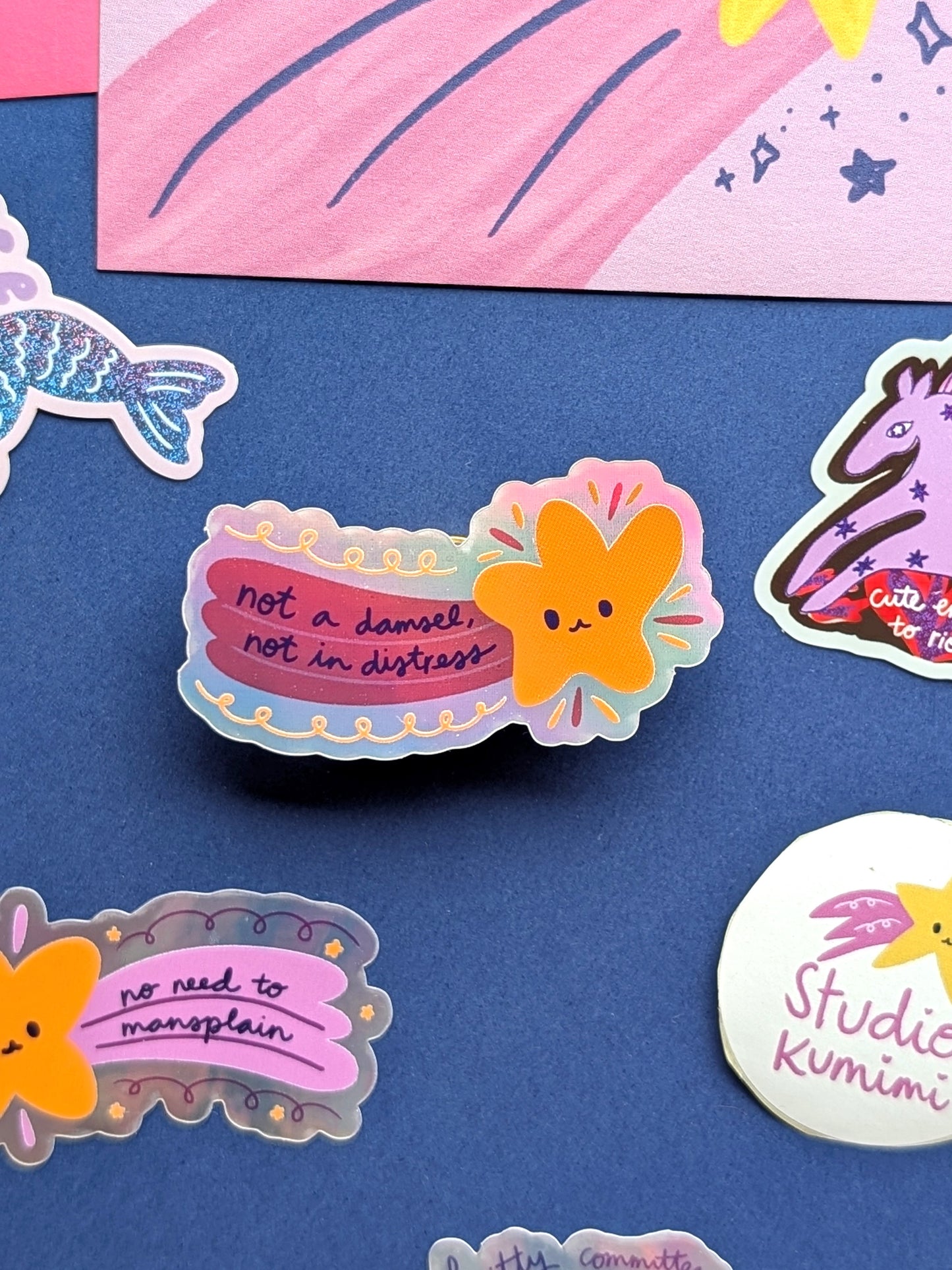 Not a Damsel Not in Distress Sticker