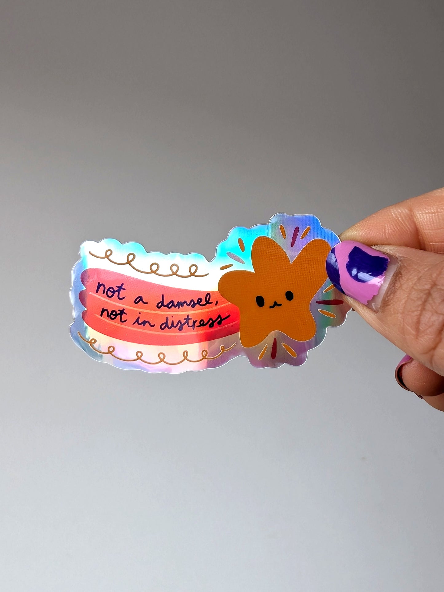 Not a Damsel Not in Distress Sticker