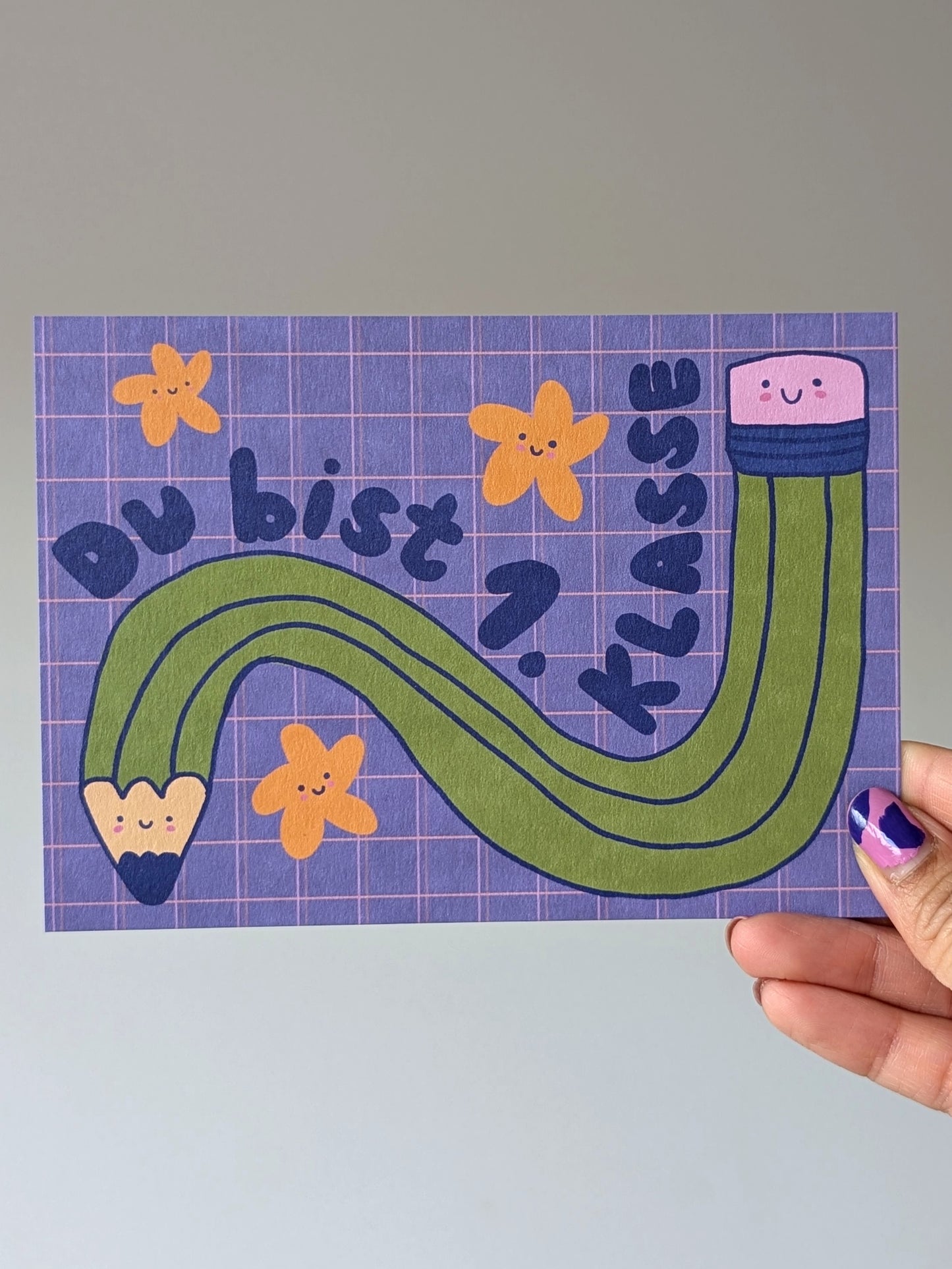 Du Bist Erste Klasse Postcard