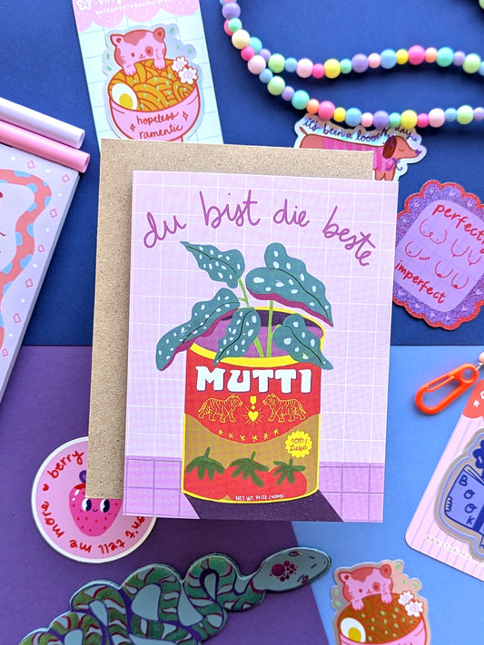 Du Bist Die Beste Mutti Greeting card
