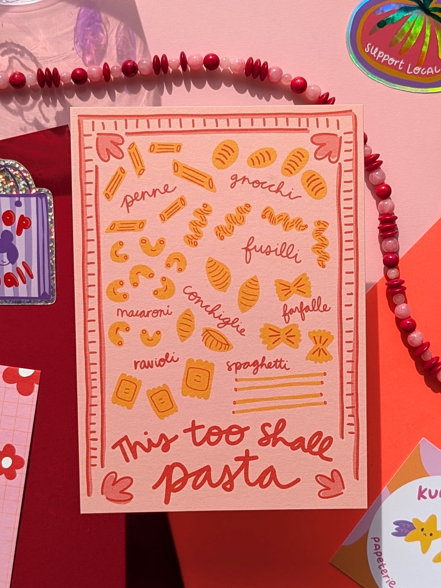 This Too Shall Pasta Postcard