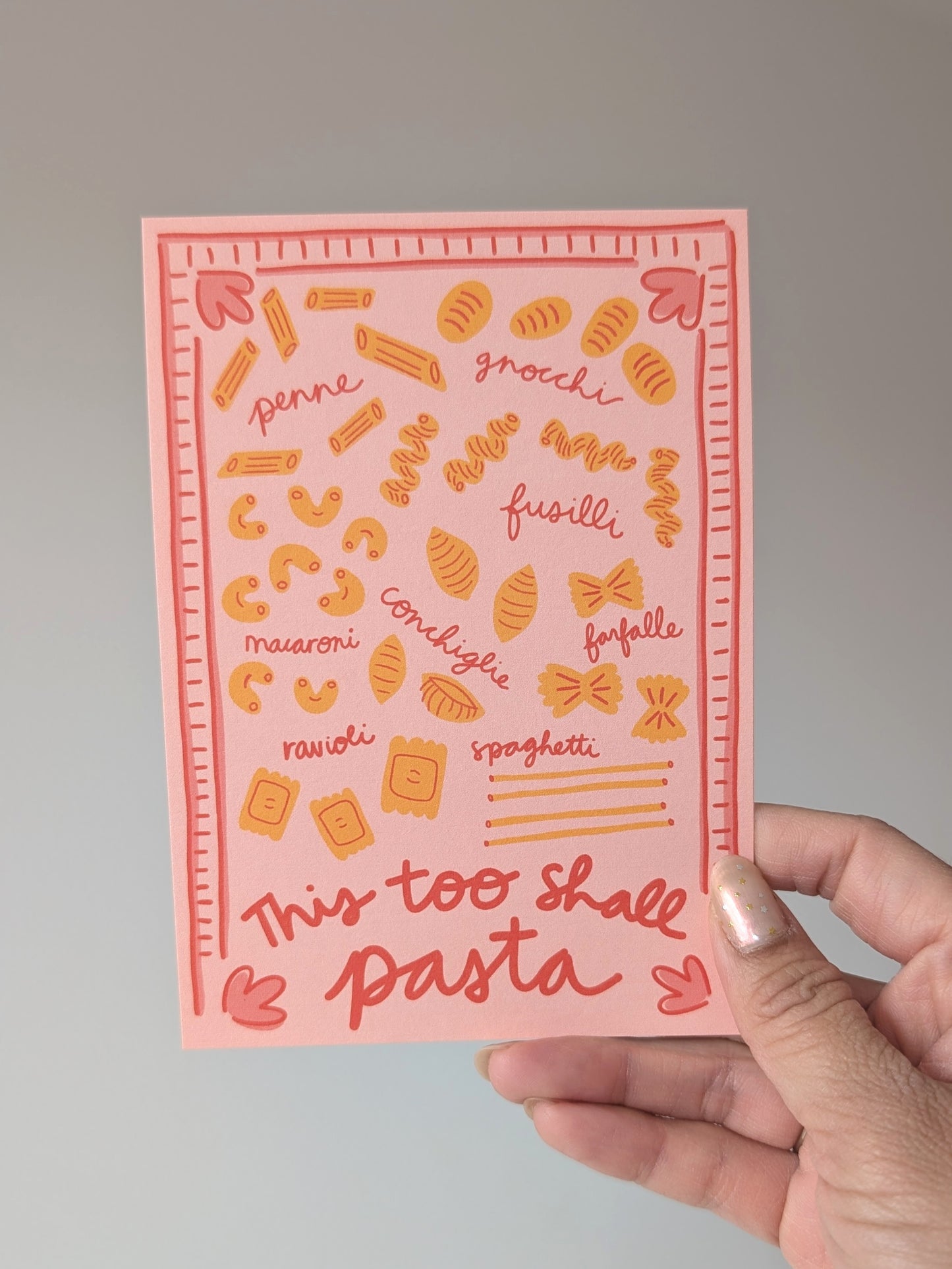 This Too Shall Pasta Postcard