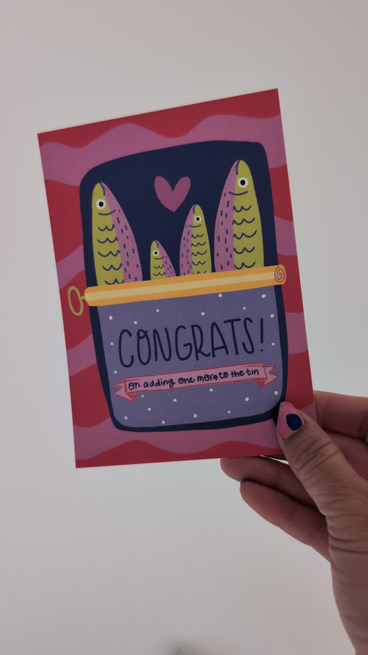 Congrats on Adding One More to the Tin Postcard