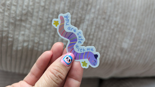 You Are Safe With Me Sticker
