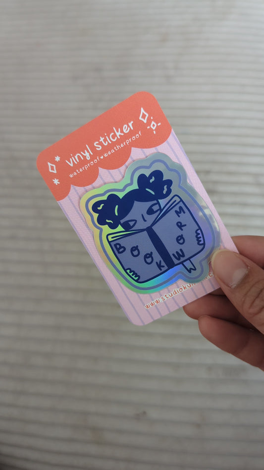 Bookworm Sticker