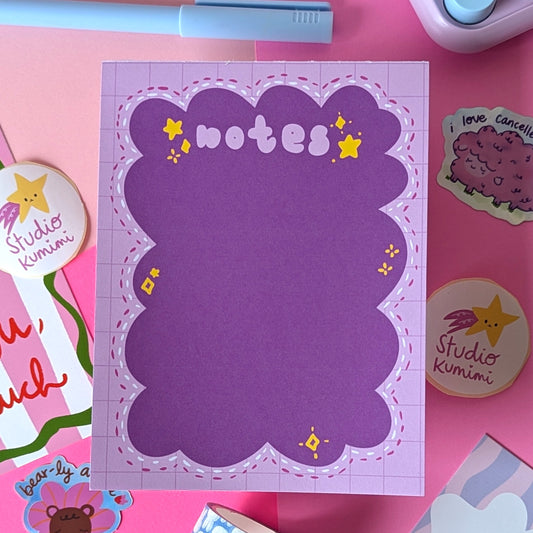 Purple Cloud Notepad