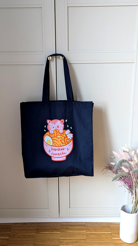Hopeless Ramentic Navy Canvas Tote Bag