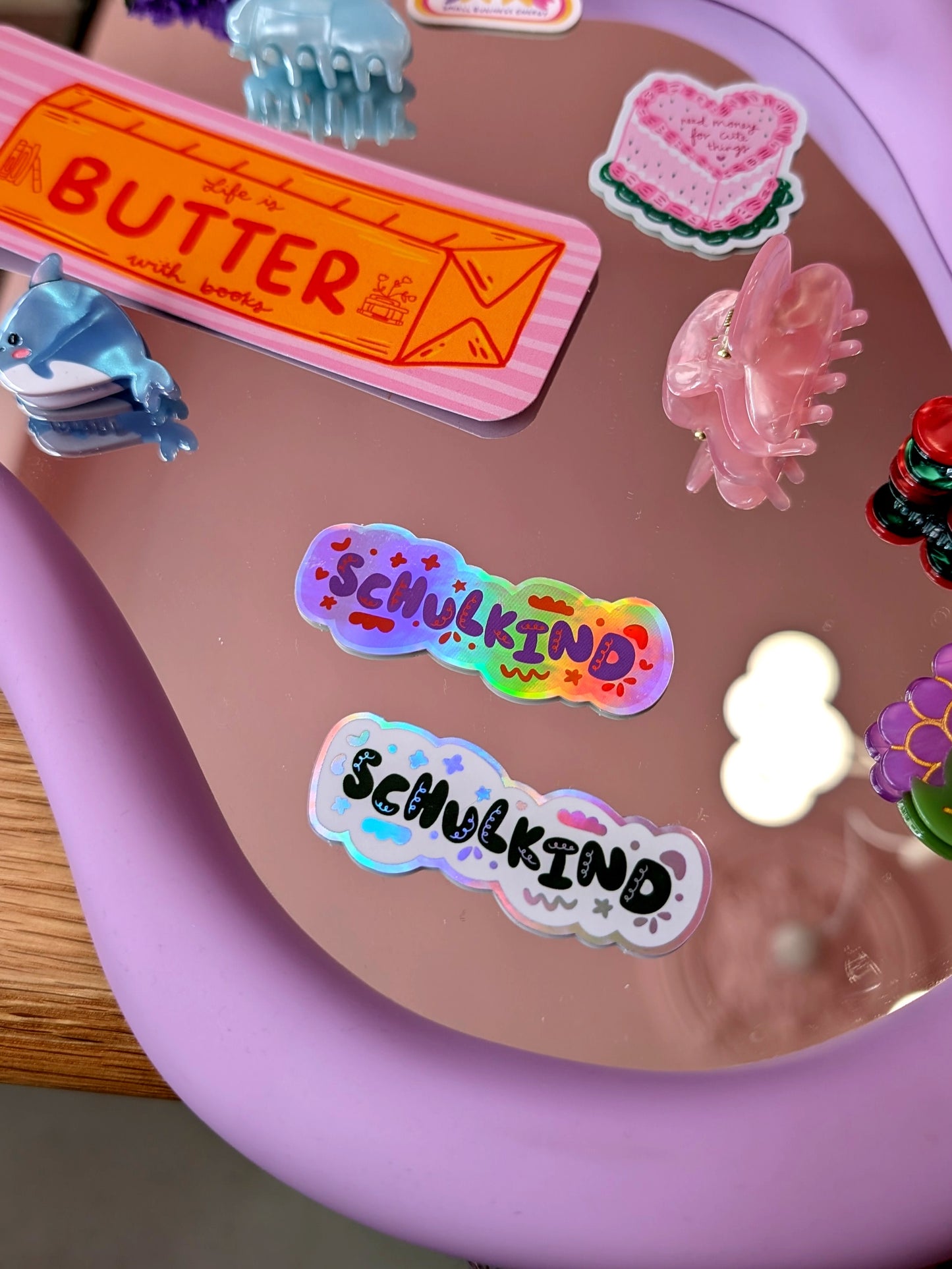 Schulkind (purple) Sticker
