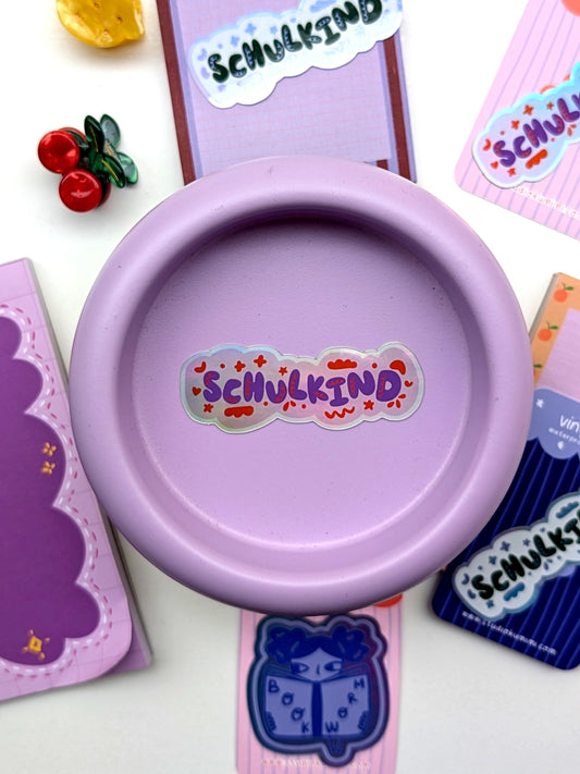 Schulkind (purple) Sticker