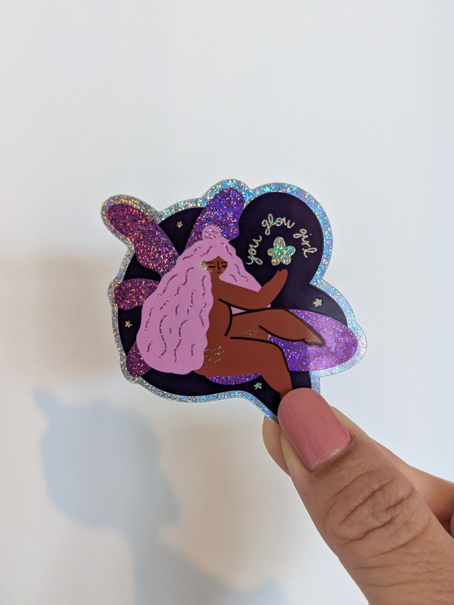 You Glow Girl Sticker